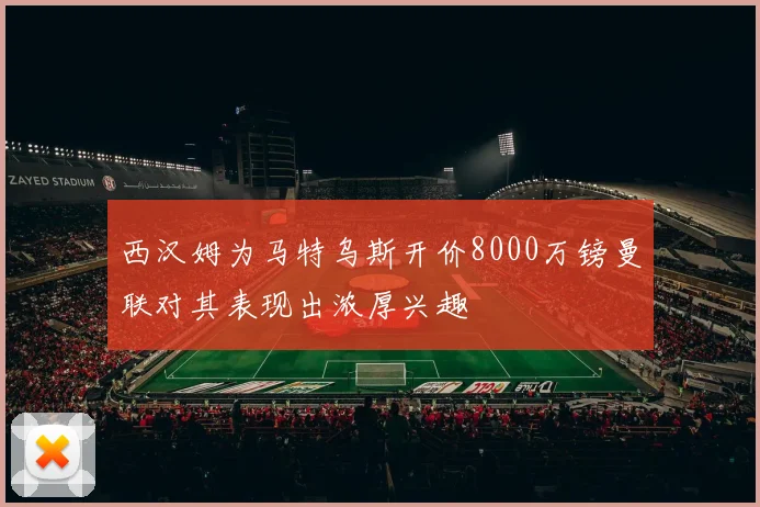 西汉姆为马特乌斯开价8000万镑曼联对其表现出浓厚兴趣